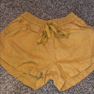 Altar’d state yellow shorts